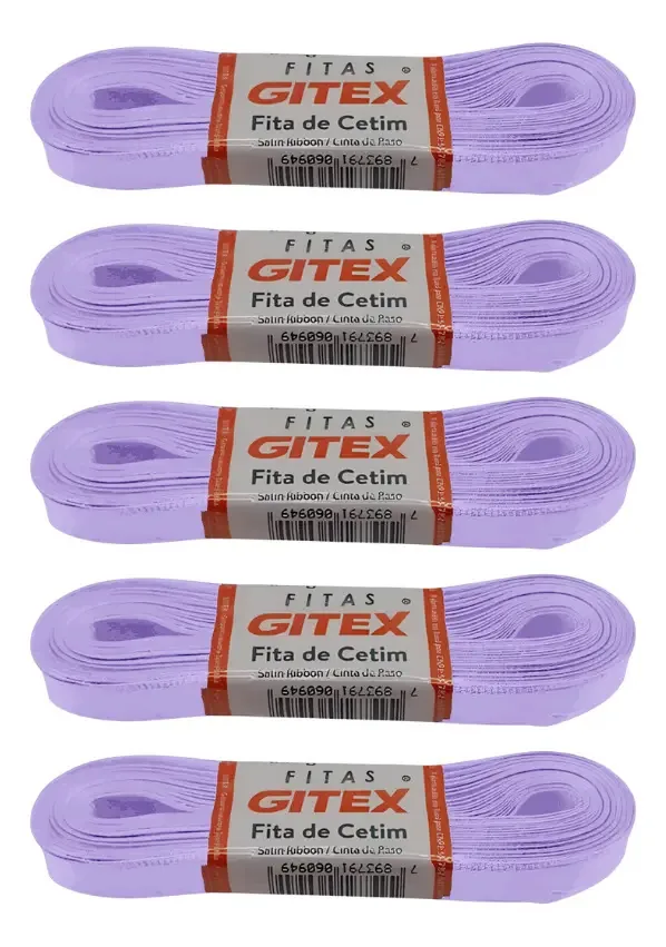 Fita Cetim 10m 7mm Orquidea Cod9910