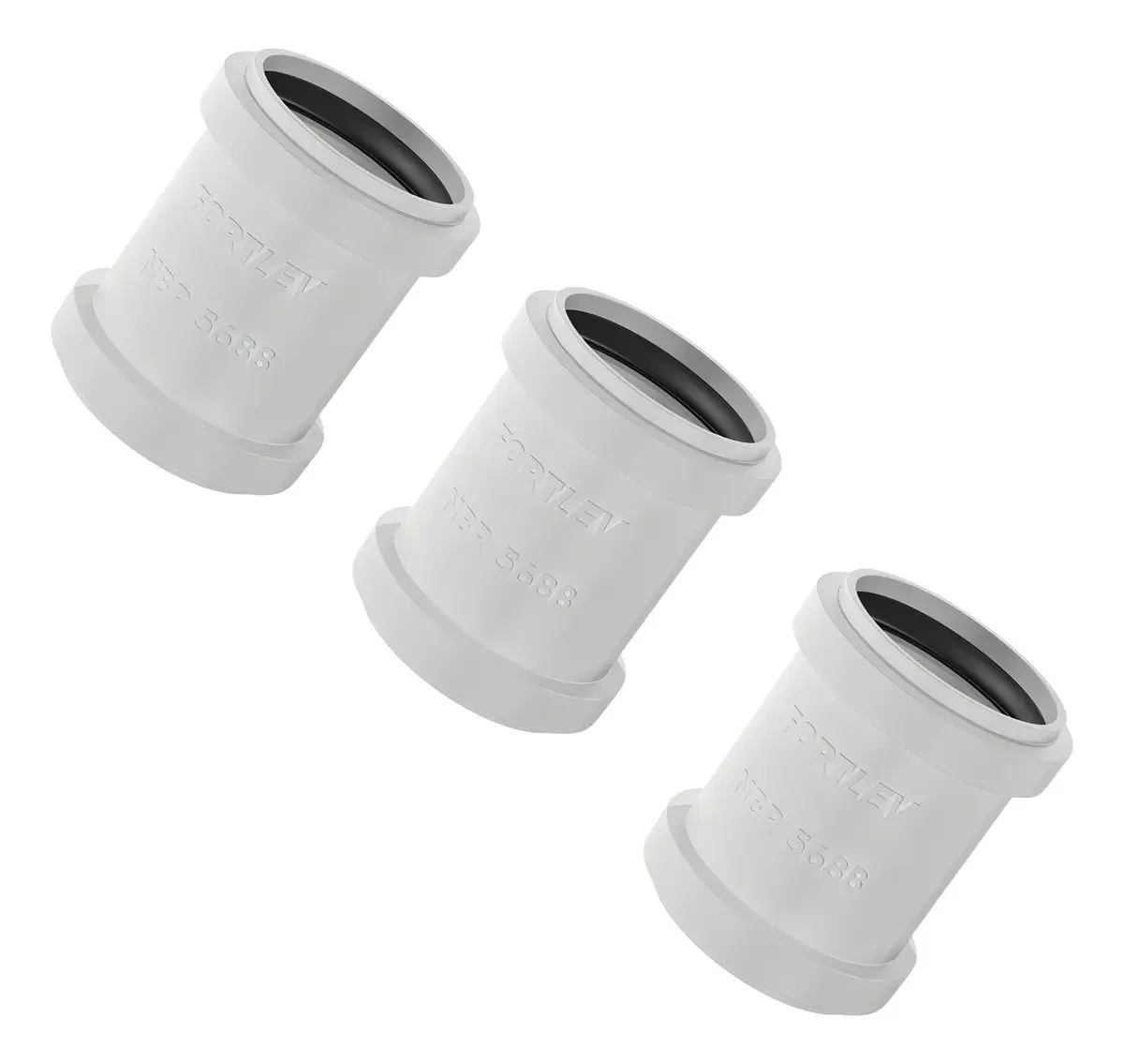 Kit Luva De Correr Esgoto 75mm Fortlev Encanamento 3