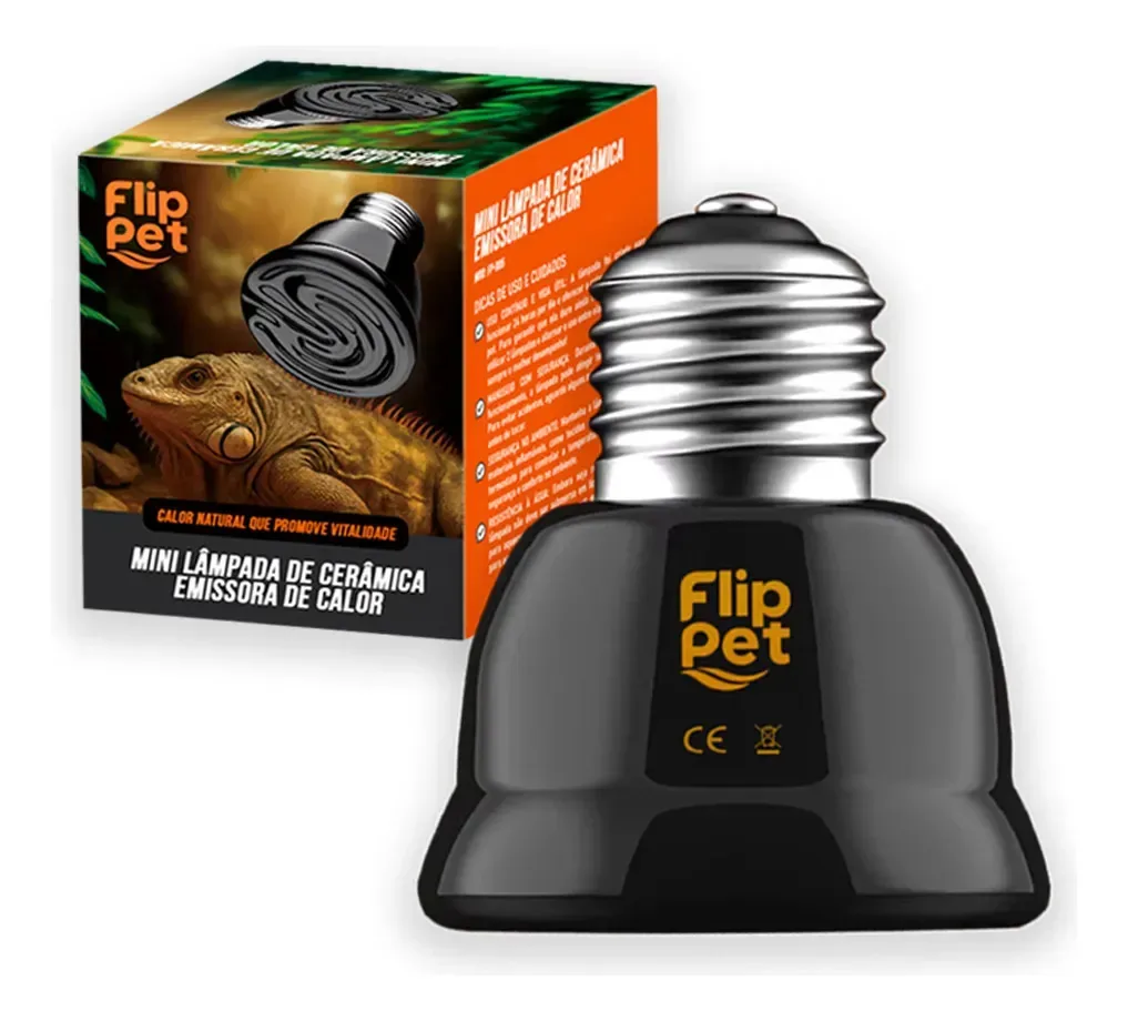 Mini Lâmpada De Cerâmica Aquecimento Répteis Pet 110V 80W