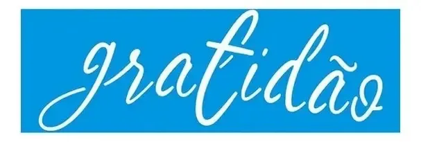 Estêncil Decorativo Gratidão de Litoarte