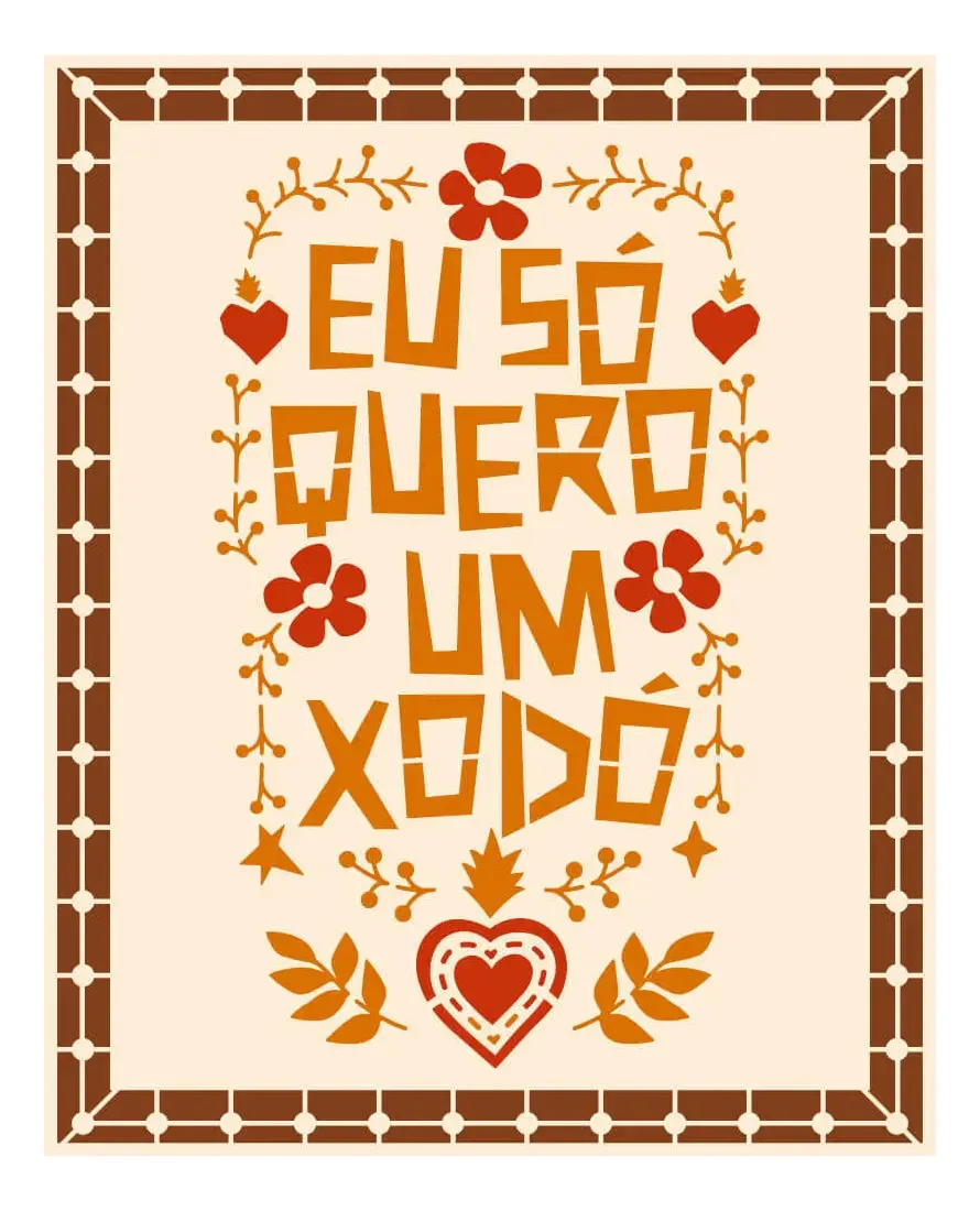 Estêncil Litoarte “Eu Só Quero” para Pintura de 21,1 x 17,2 cm
