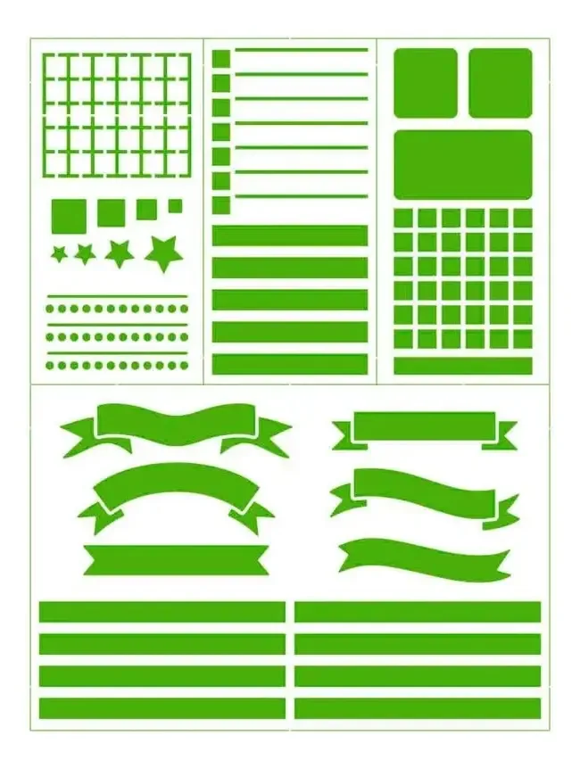 Stencil Pintura Tags Para Planer 21,1x17,2 Stm-748 Litoarte