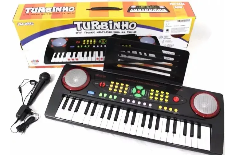 Teclado Musical Infantil Com Microfone 44 Teclas