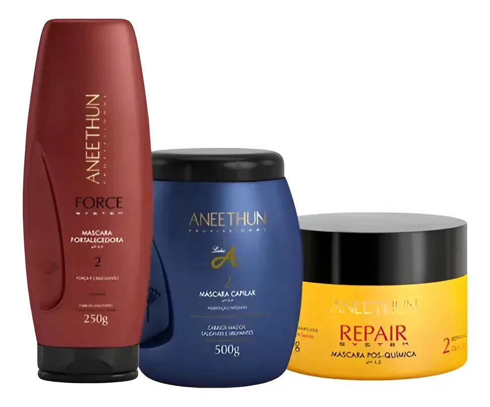 Kit Cronograma Aneethun 3 Produtos Força E Crescimento