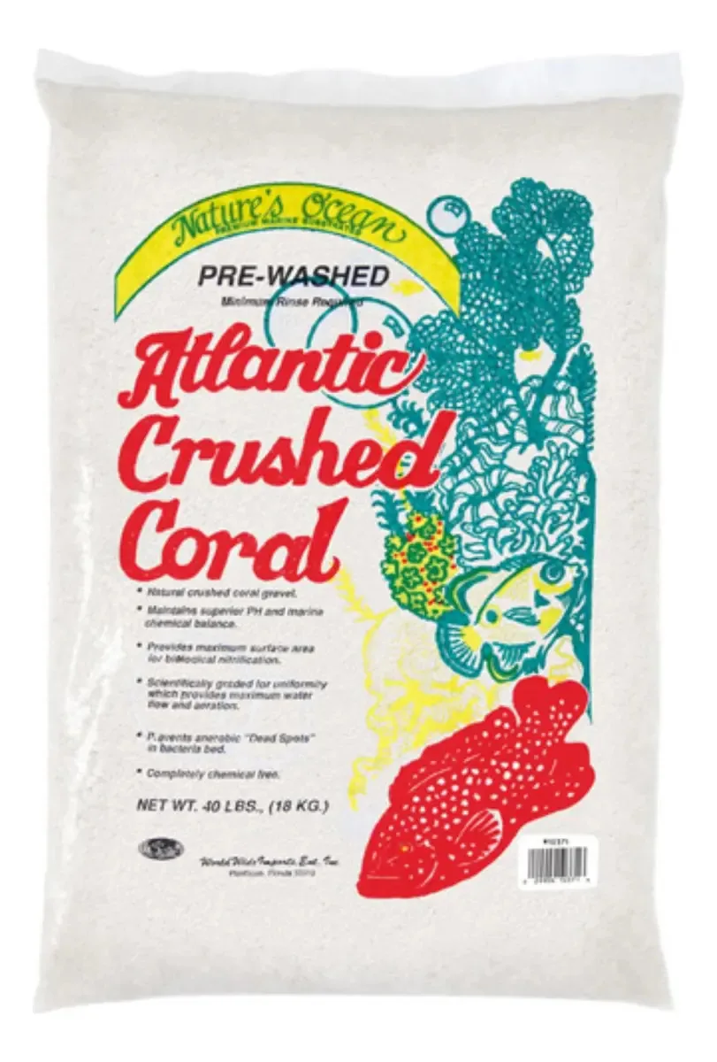 Substrato Natures Ocean Cascalho Coral Branco 9kg Para Aquário