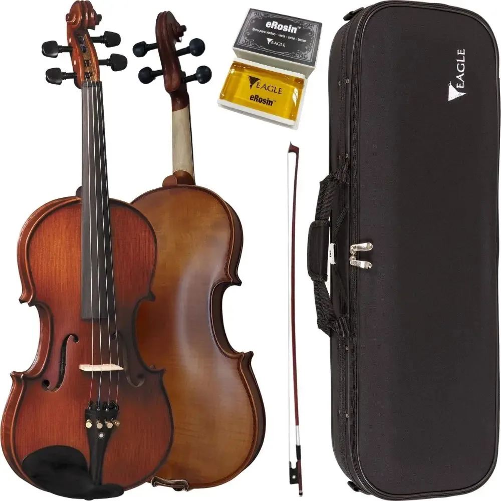 Violino Eagle Envelhecido Regulado Luthier 4/4 Ve-244