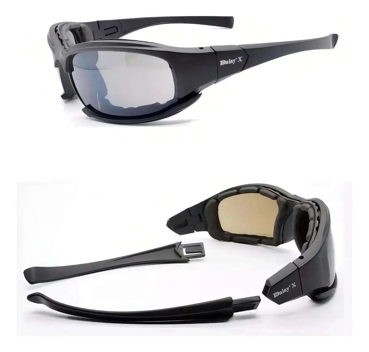 Óculos de Sol Daisy X7 Masculino Polarizado com 4 Lentes e Proteção UV