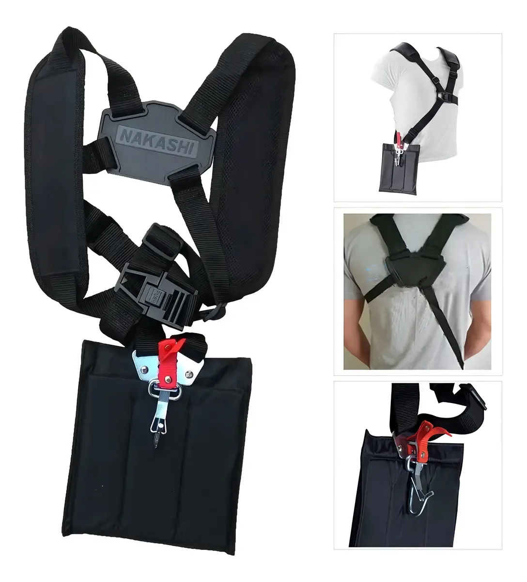 Cinto Profissional Sustentação Roçadeiras 55-30490 Nakashi Cor Preto