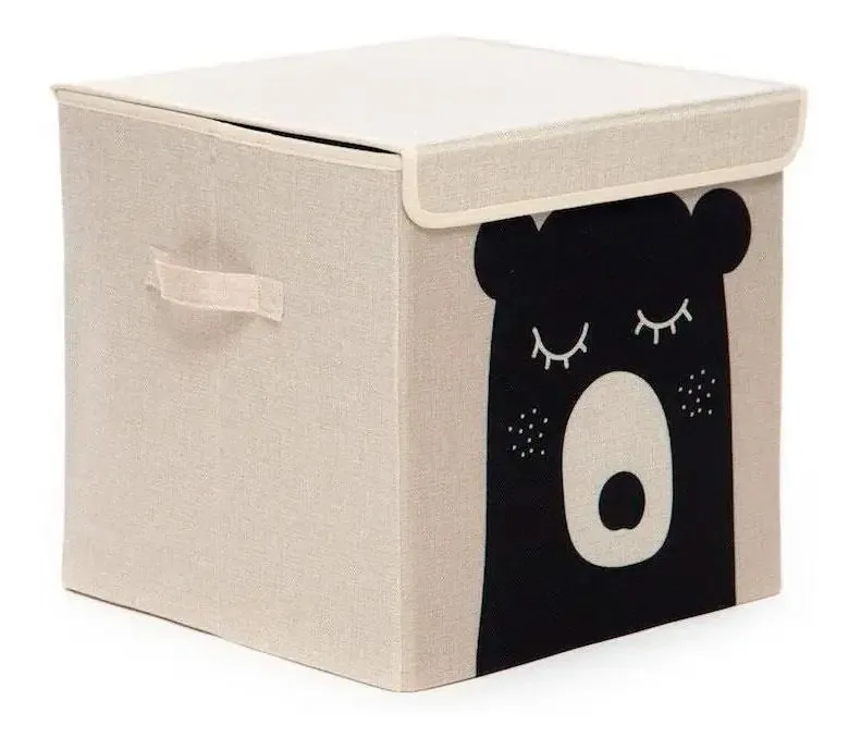 Caixa Organizador De Brinquedos Infantil - Panda