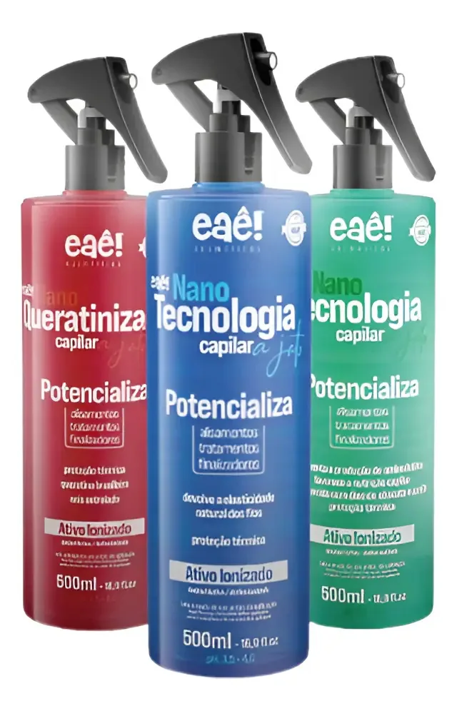 Kit Potencializador Nanotecnologia 500ml Eaê Tratamento