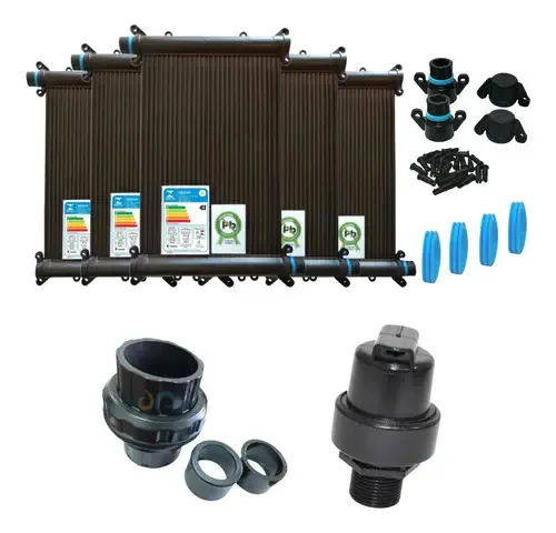 Kit Aquecedor Solar Piscina 11 Coletor 4mts+válvulas