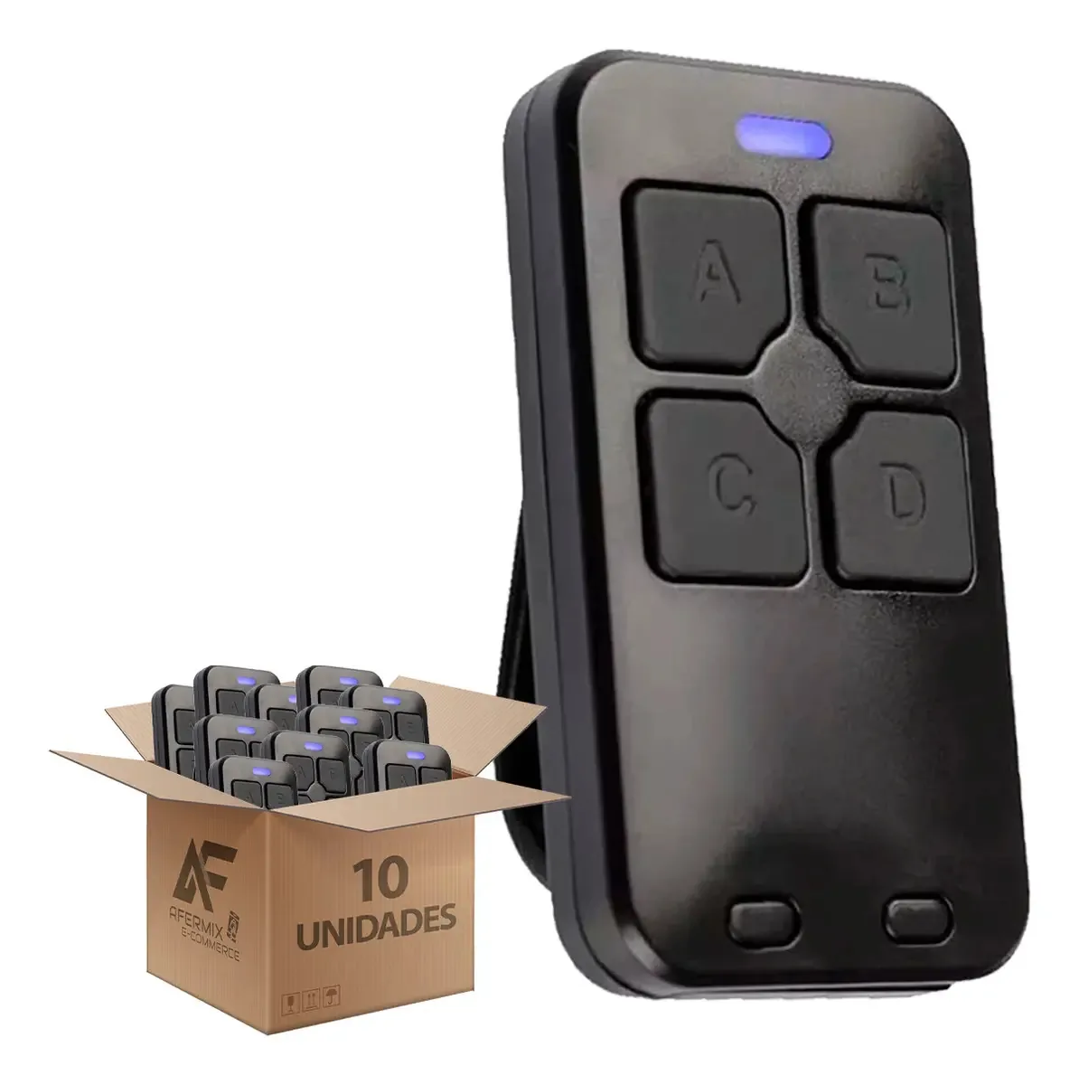 10 Controles Remoto Citrox Portão Automático Rcg Ppa Garen Cor Preto