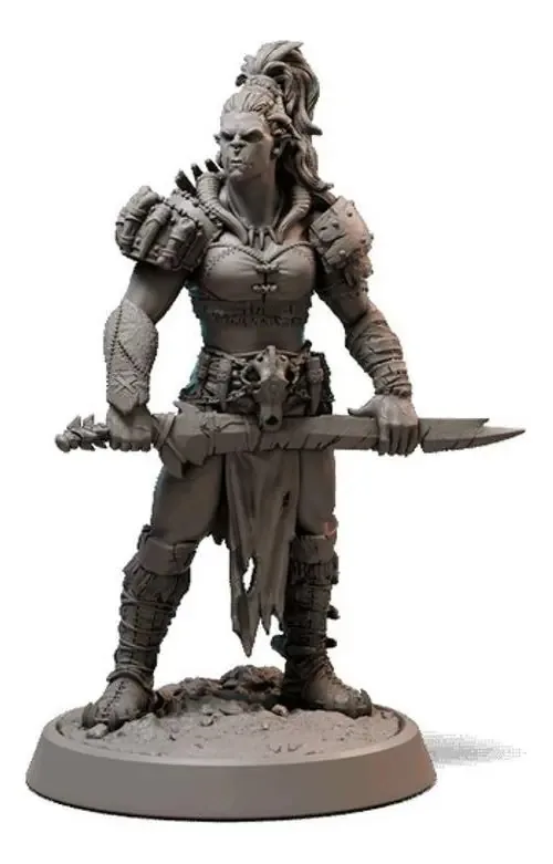 Miniatura Conspiração Orc Guerreira Dungeons And Dragons Rpg