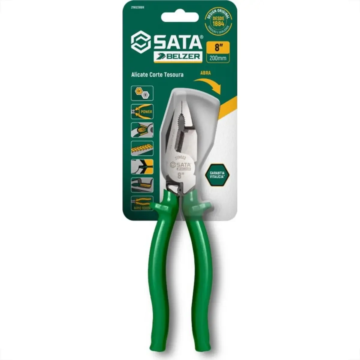 Alicate Corte Tesoura Belzer Sata 8'' 219023bbr