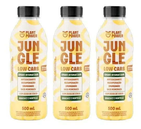 Kit 3x: Bebida Isotônica Low Carb Abacaxi E Hortelã Jungle