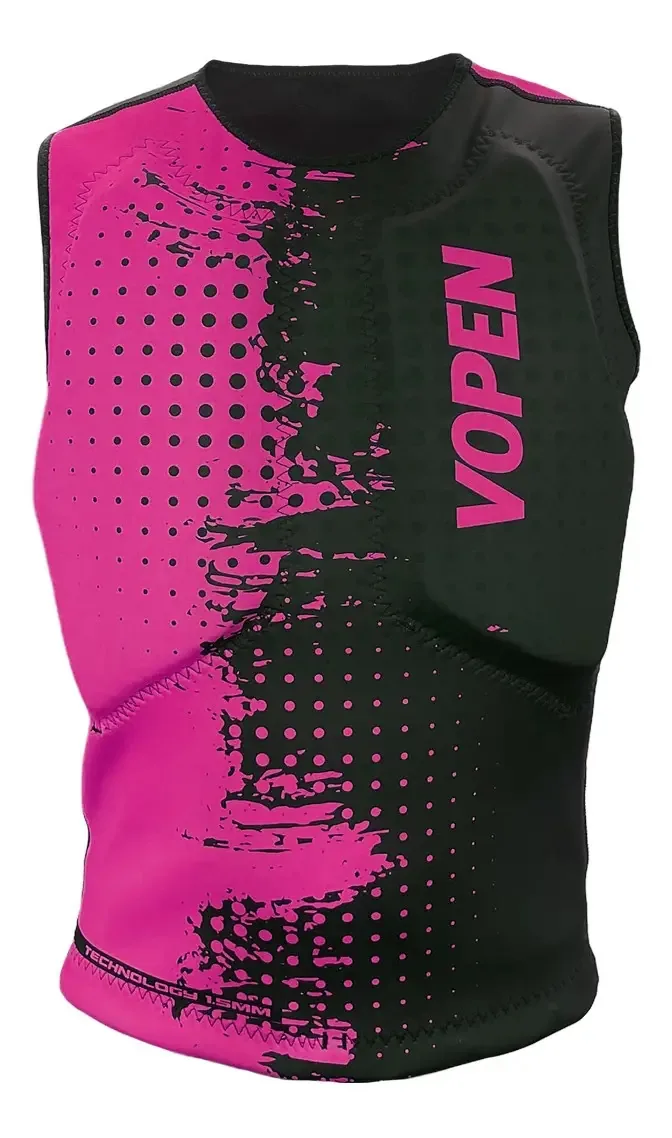 Colete Salva Vidas Flutuador Kite Kitesurf Windsurf Wake Cor Rosa Tamanho M