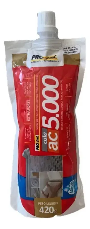 Cola Molde Sancas Rodapés Profixx 420g Poliestireno e MDF