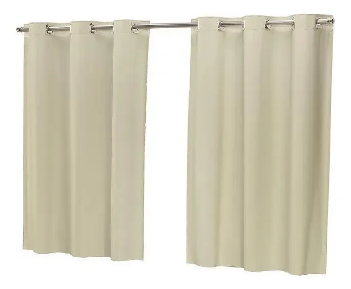 Cortinas Corta A Claridade Sala Quarto 2,20x1,30m Bege