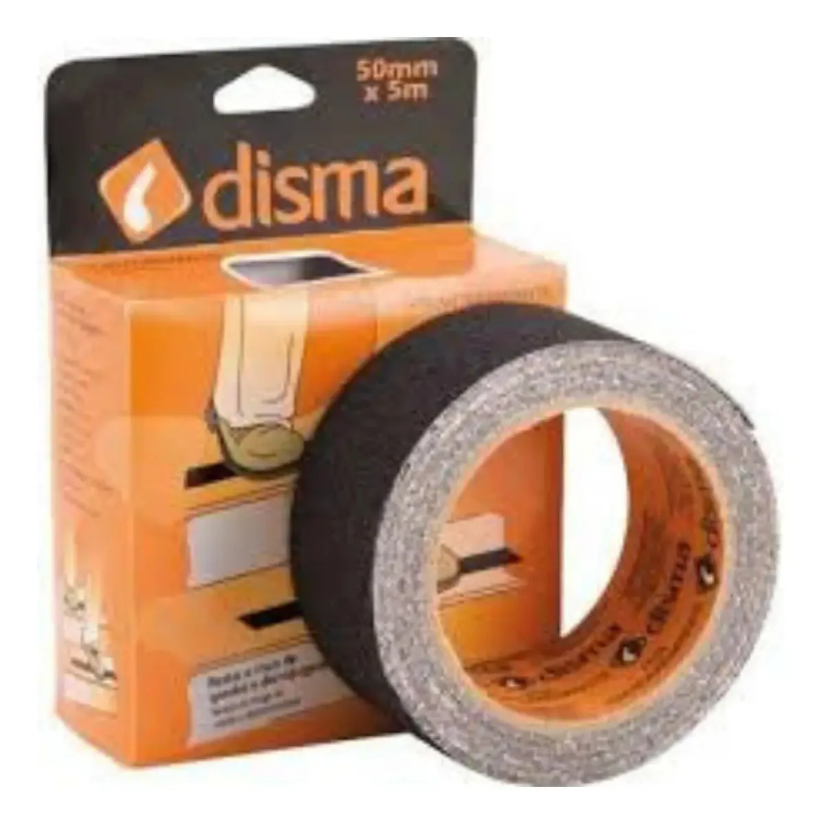 Fita Antiderrapante 50mm X 5 Mts Preta Disma