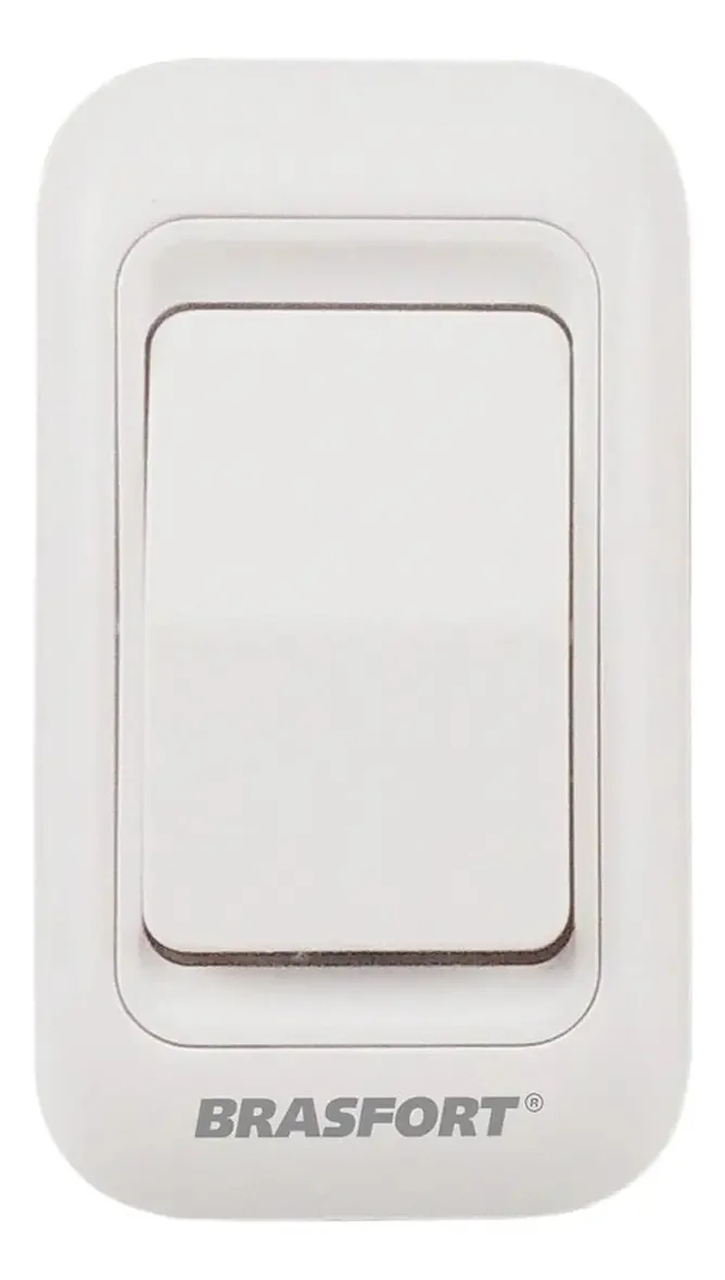 Botão para Campainha Sem Fio Brasfort, Branco