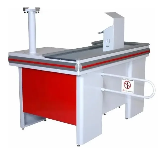 Check-out Atendimento Venâncio 1,50m Ck15af Cor Vermelho