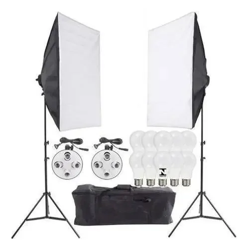 Estúdio Tripe Iluminação Led 168 Softbox 70cm Youtubers Comp
