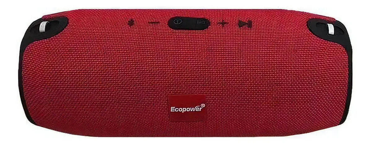 Caixa de Som Ecopower 2318 Bluetooth Portátil Subwoofer Vermelho