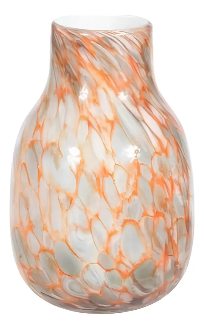 Vaso Vidro Laranja 24cm 17d 45404002 Dea