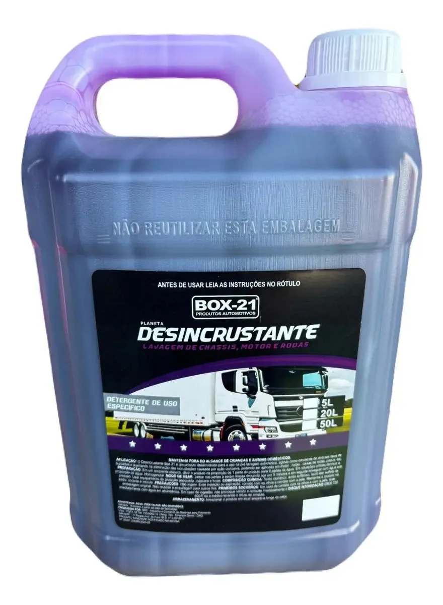 Intercap Limpa Aluminio Baú Desincrustante Concentrado 5 Lts