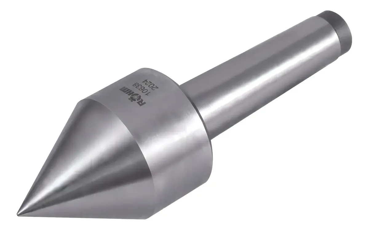 Contraponta Rotativa Röhm CM5 Prateada para Torno CNC de 78mm