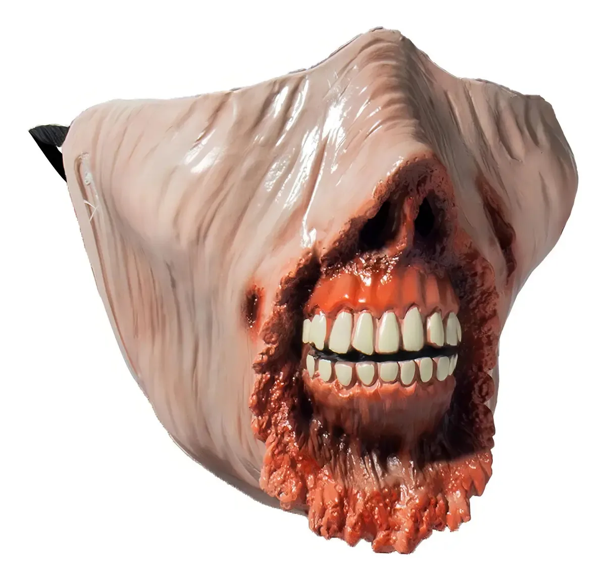 Máscara De Boca Látex Halloween Zumbi Assustador