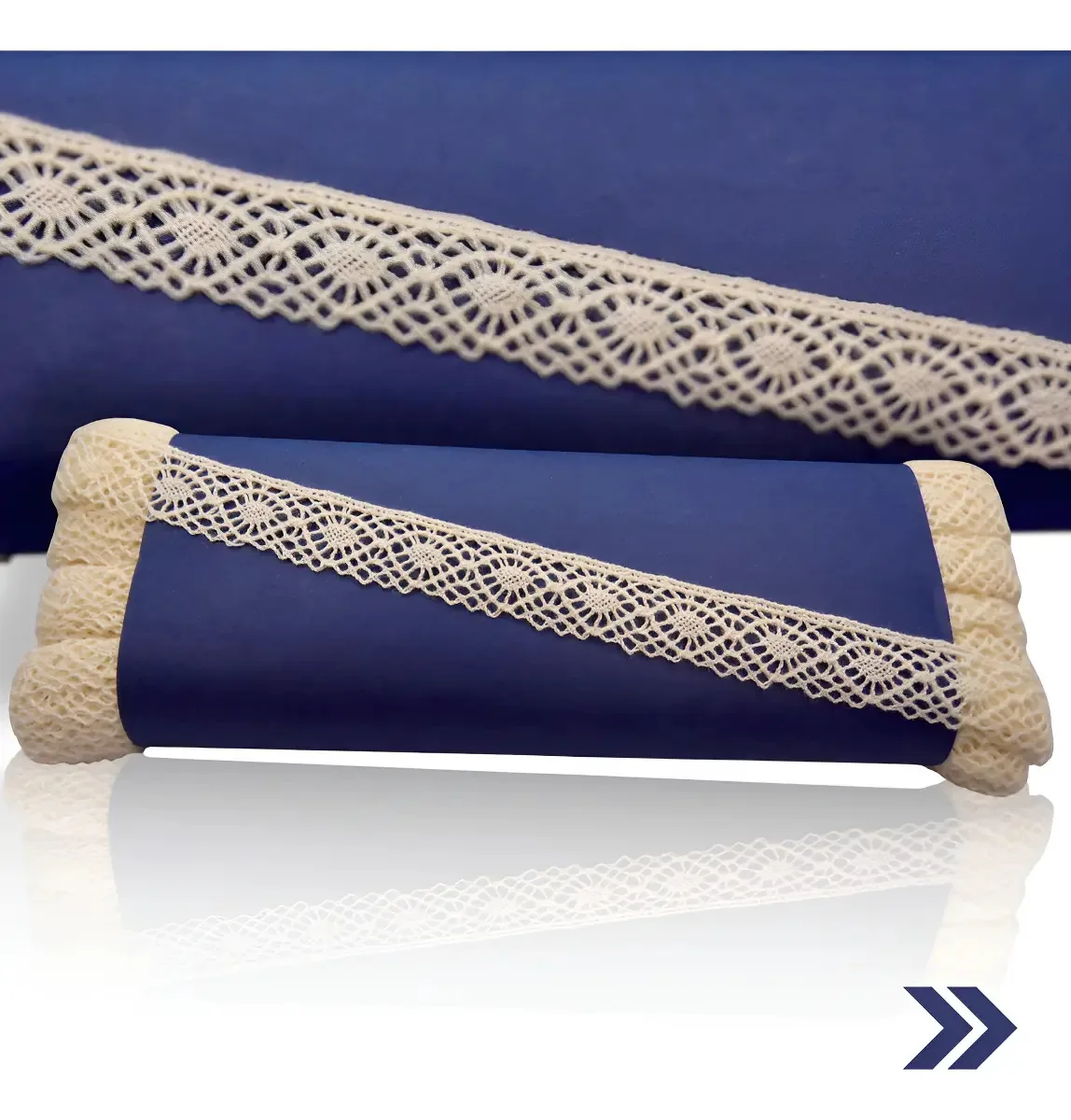 Renda Paraíba 100% Algodão 1,1cms 20metros 466828 Veneziana Cor Cru