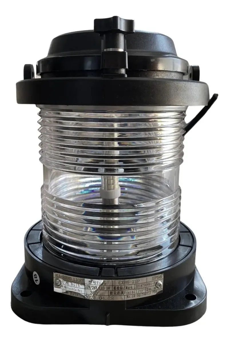Luminária Luz Navegação Branca 360º Certificada - 12v