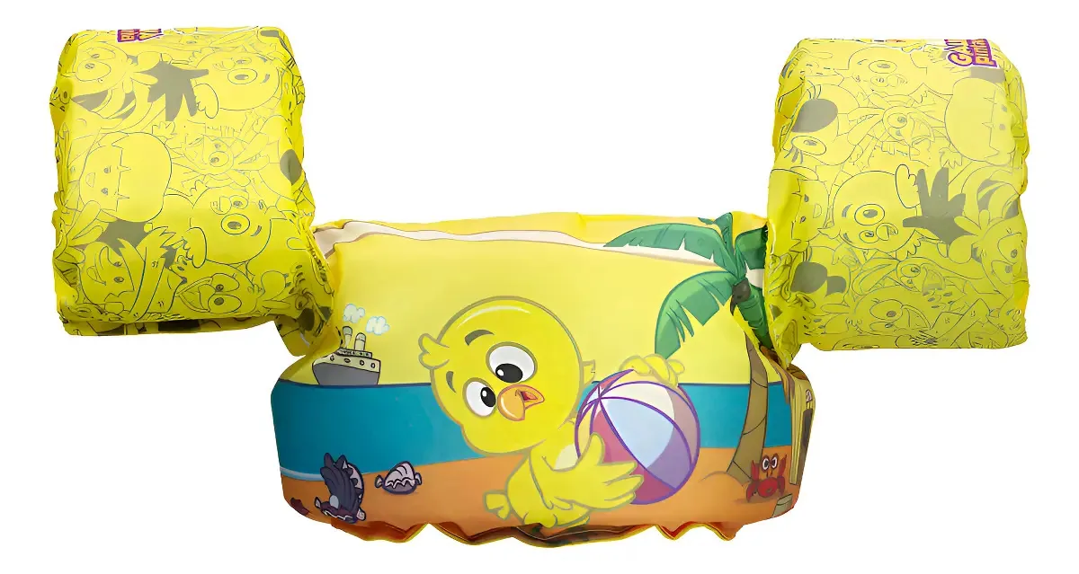 Colete Salva-Vidas Esportivo Infantil Ativa Galinha Pintadinha Piscina