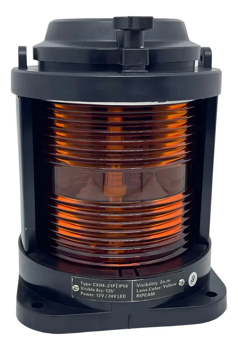 Luminária de Navegação Ghs Náutica Amarela 135º LED 12V/24V 2 Milhas ABS