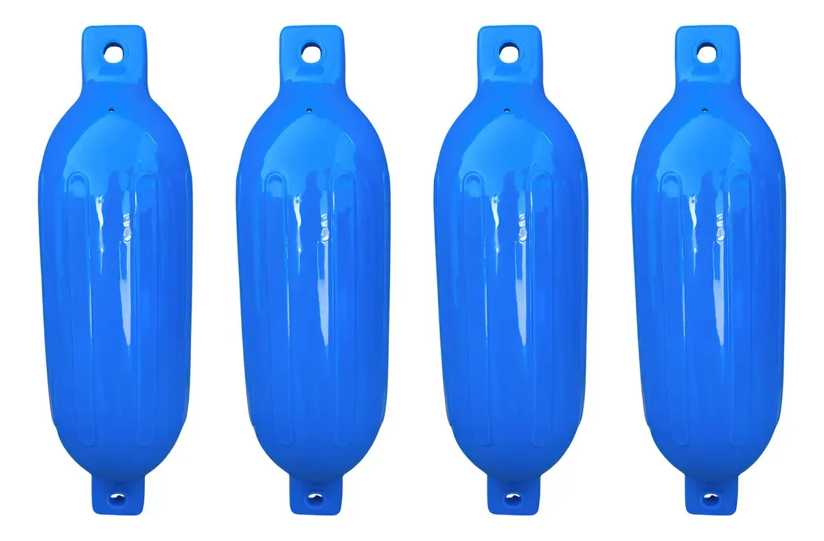 Defensa Para Barcos Lanchas Veleiros G4 Kit Com 4 Peças Azul