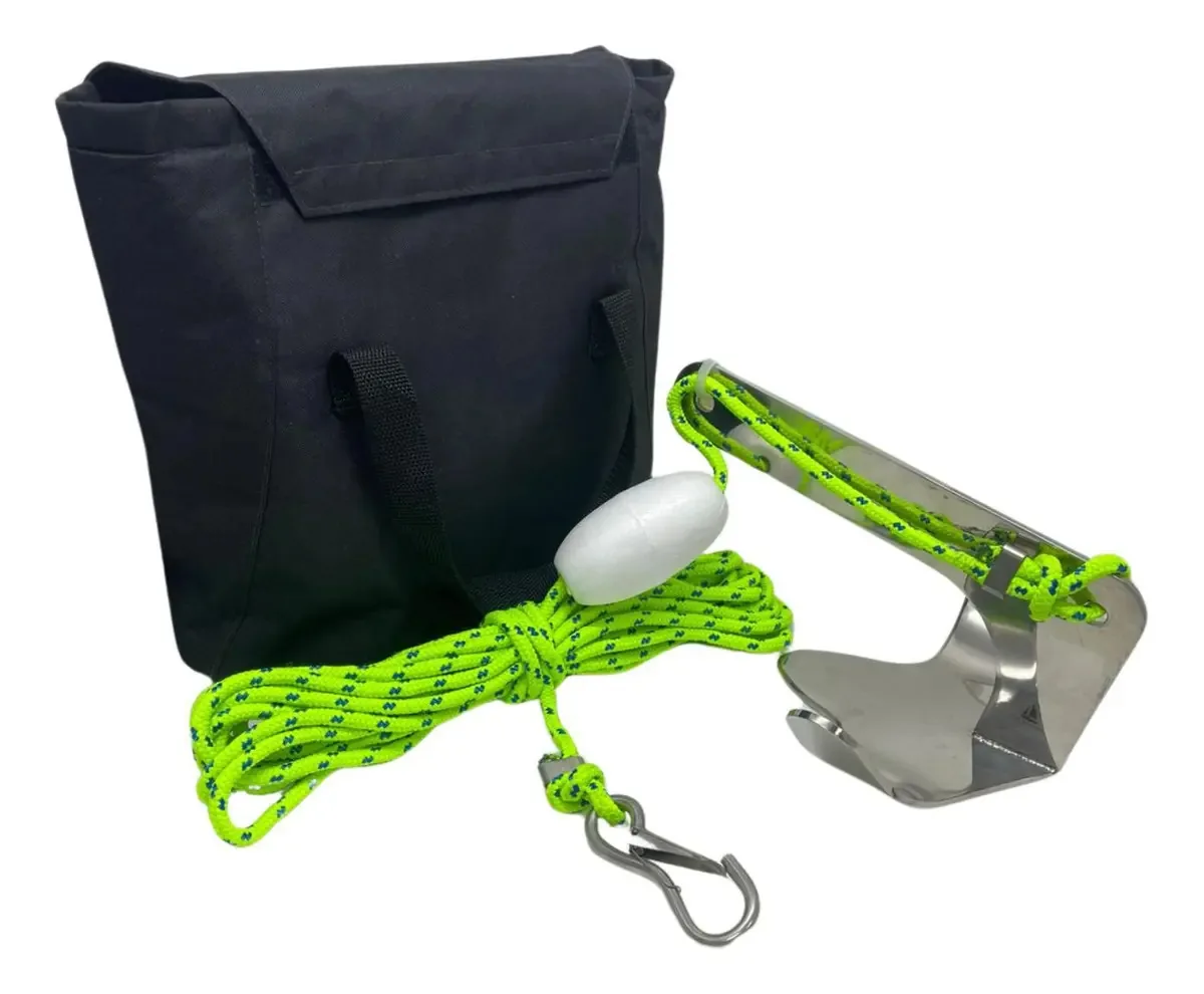 Kit Âncora Bruce Inox 2 Kg Para Jet Ski