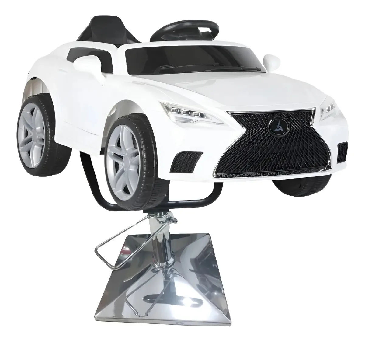 Cadeira Carrinho Salão Barbearia 3 Em 1 Elétrico Cor Preto Forma Da Base Quadrada Tipo De Encosto Fixo