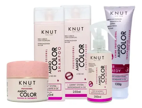 Knut Tratamento Completo Linha Amino Color Com Finalizador