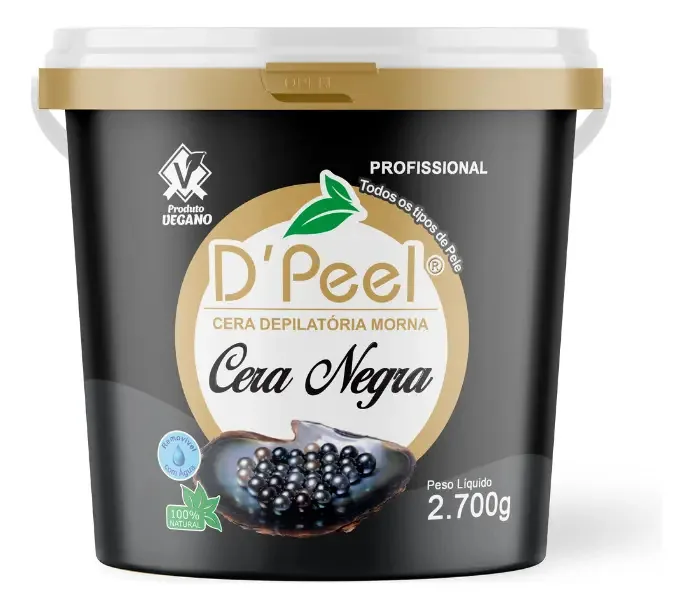 Cera Quente Para Depilação Dpeel Hidrossolúvel Negra 2,700kg