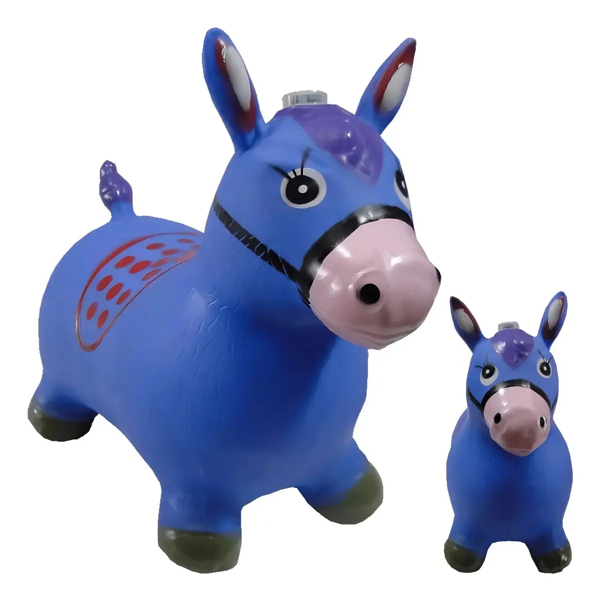 Cavalinho Upa Upa Musical com LED Azul para Crianças