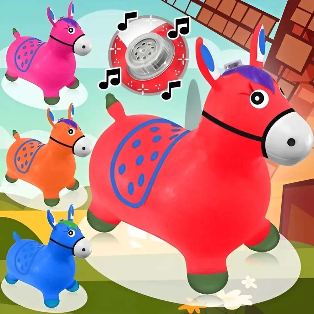 Cavalinho Upa Upa Musical com LED para Crianças