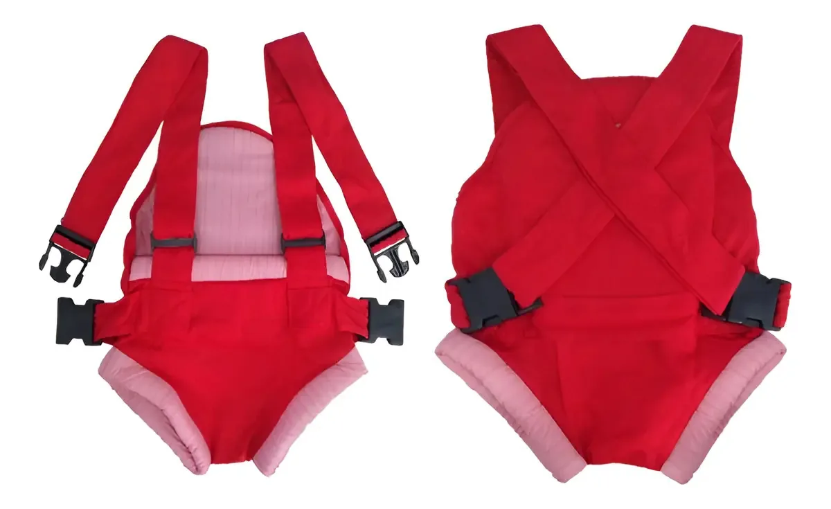 Canguru Luxo - Fofinho - Azul / Rosa Cor Vermelho