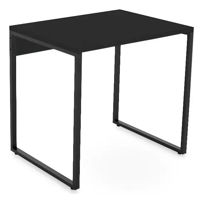 Mesa Escritório Reta 90cm Preto