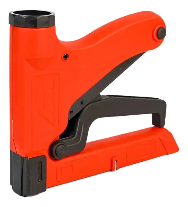 Grampeador Manual Pacar 106 Vermelho Para Madeira e Tecido