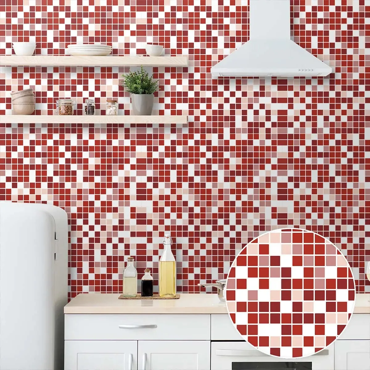 Adesivo Decorativo 3 Metros Papel Parede C Cozinha Banheiro Lavável