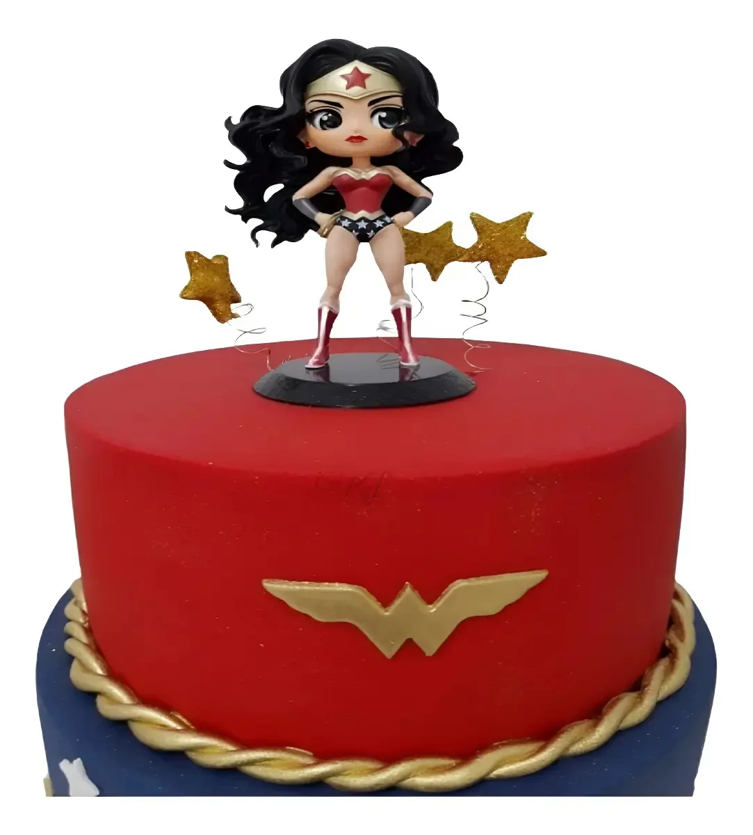 Topo De Bolo Mulher Maravilha Tridimensional Decoração Festa