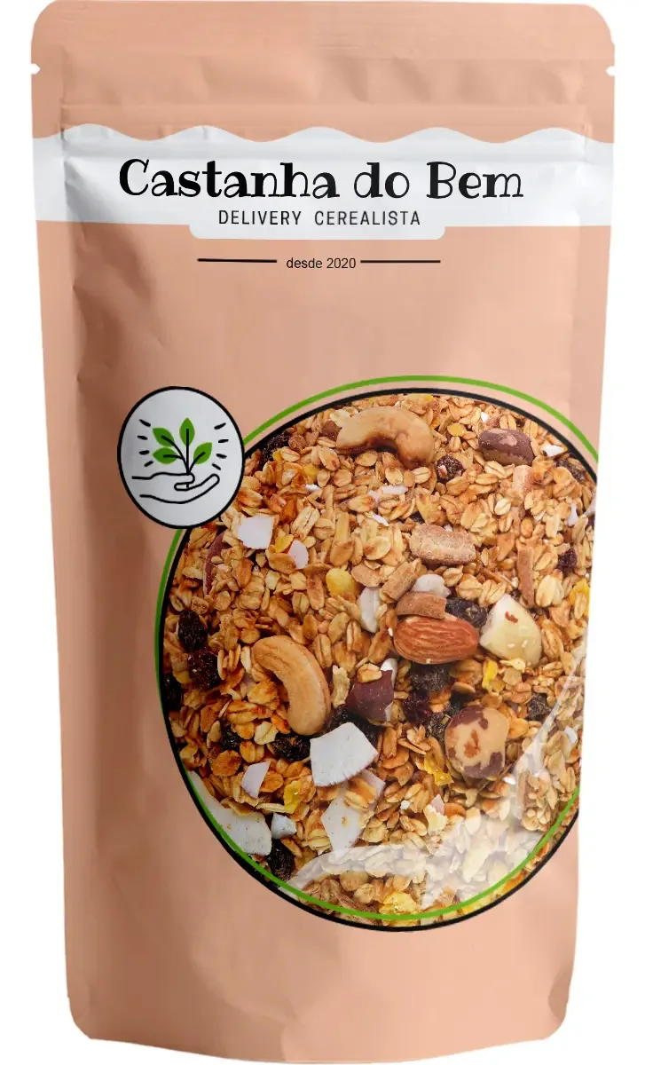 Granola De Cereais Zero Açúcar 1kg - Frutas E Castanhas