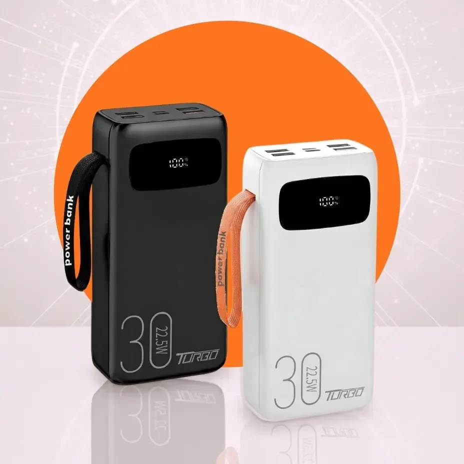 Power Bank 30.000mah Ultra Turbo Carregador Portátil 22.5w Branco