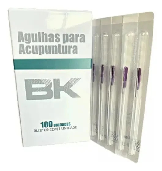 Agulha de acupuntura B&K Blister Individual x 0.3mm de diâmetro